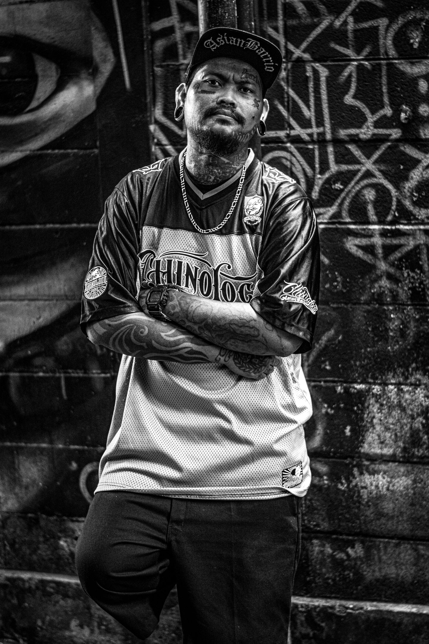 ChinoLoco Brand Rugby Jersey – Grey & Black