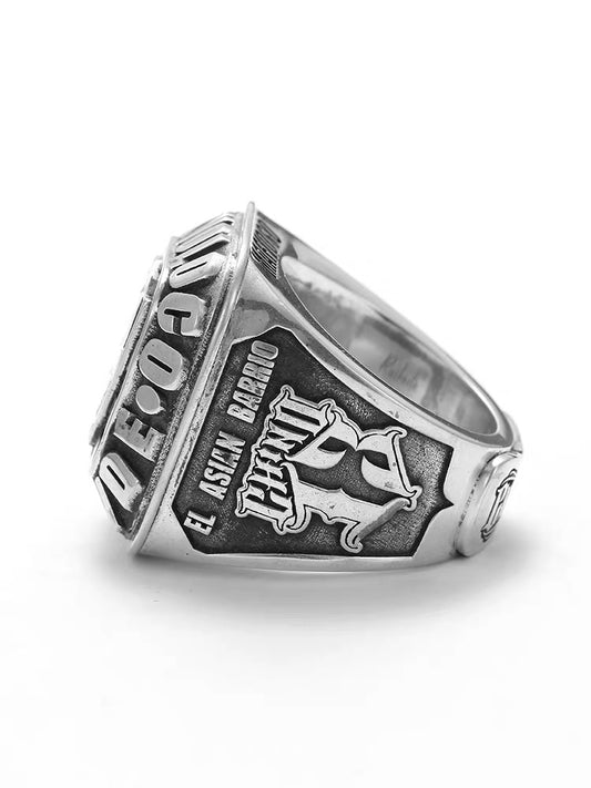 ChinoLoco 925 Solid Silver Heavy Biker Ring