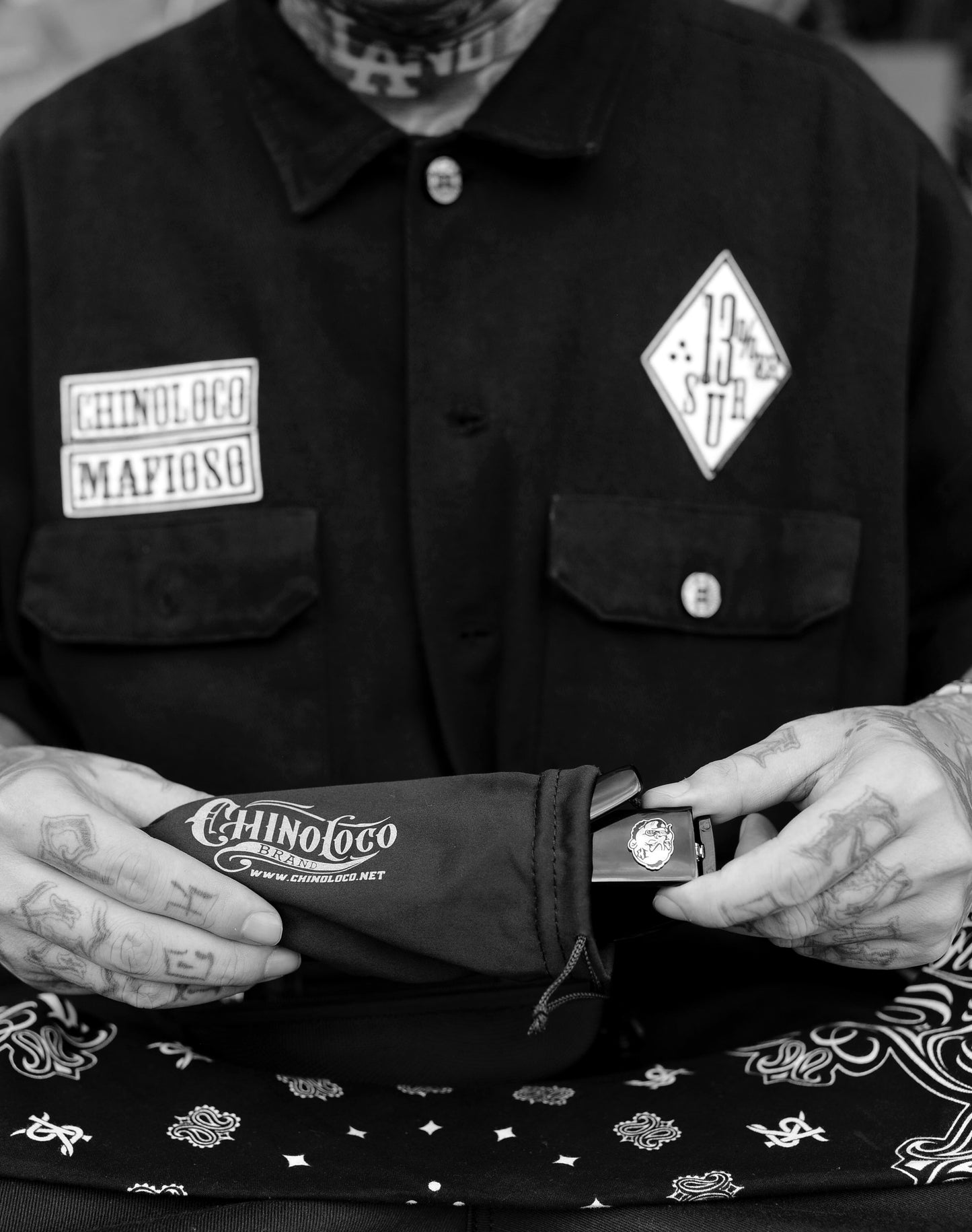 ChinoLoco Biker Shades with Bandana Lining