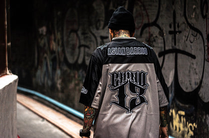 ChinoLoco Brand Rugby Jersey – Grey & Black