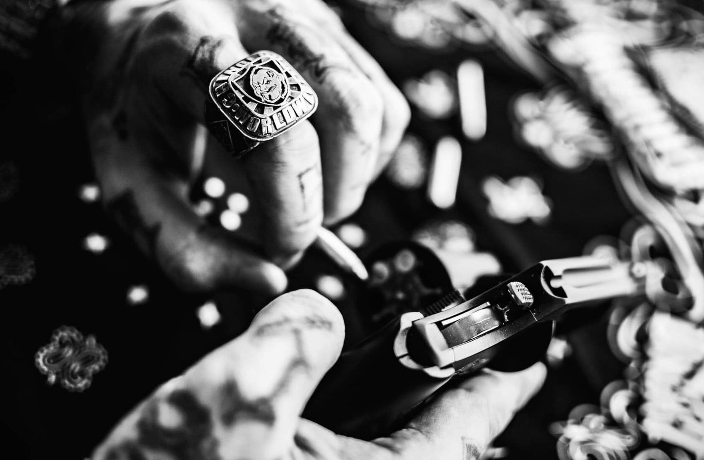 ChinoLoco 925 Solid Silver Heavy Biker Ring