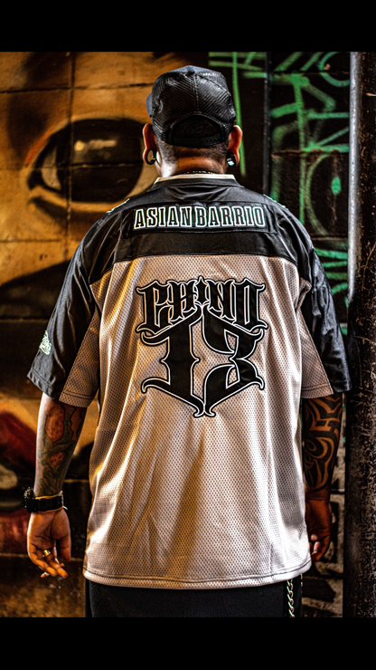 ChinoLoco Brand Rugby Jersey – Grey & Black