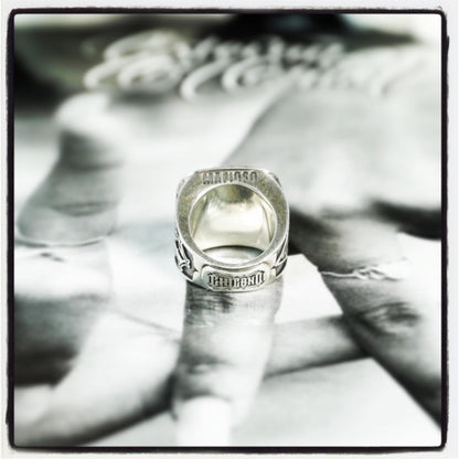 ChinoLoco 925 Solid Silver Heavy Biker Ring