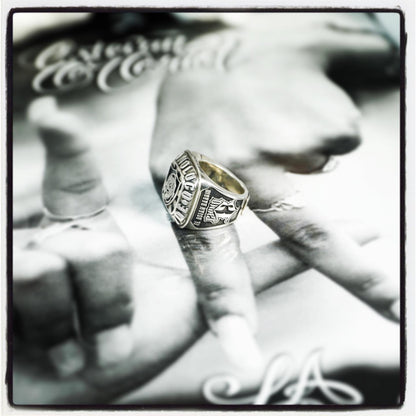 ChinoLoco 925 Solid Silver Heavy Biker Ring