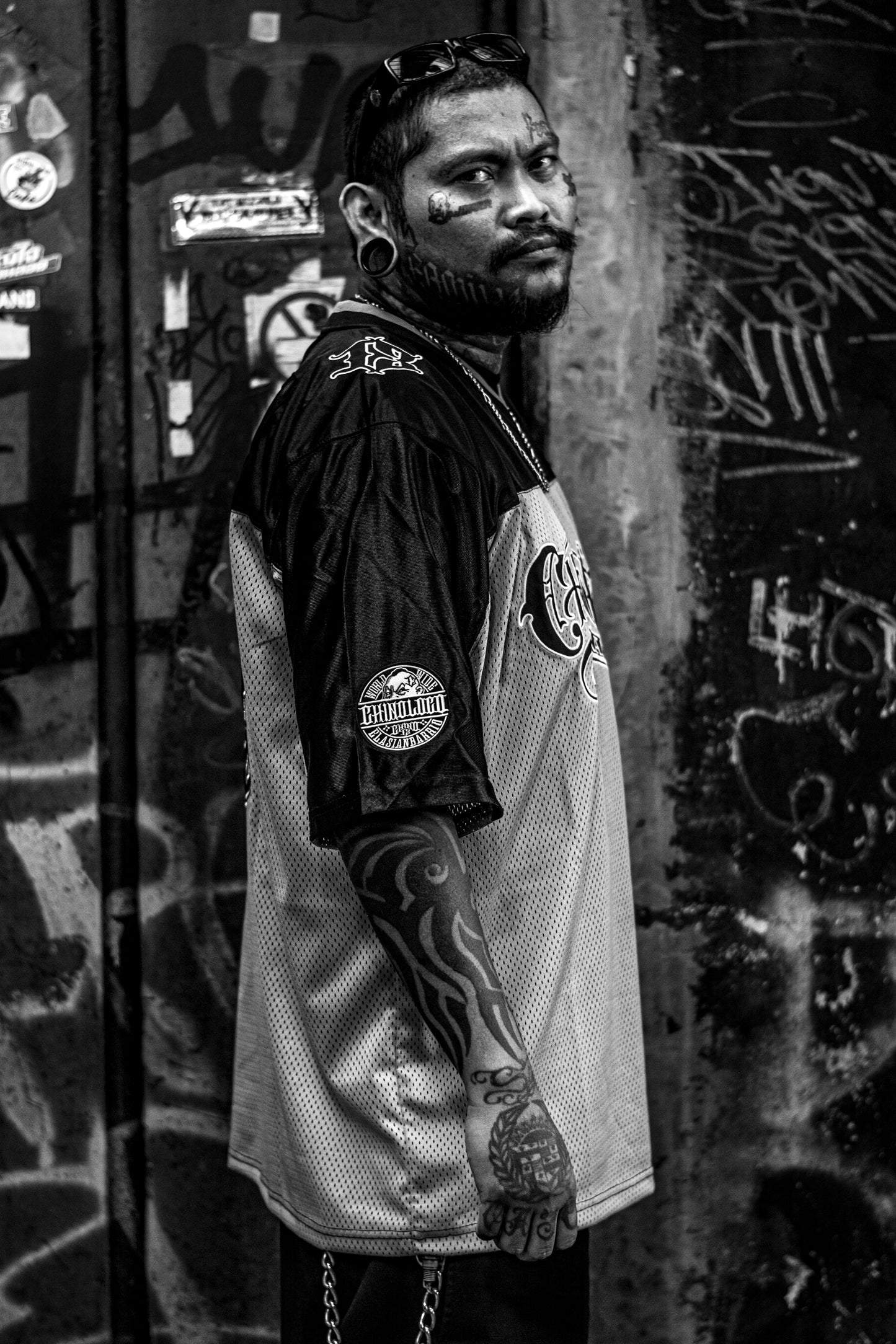 ChinoLoco Brand Rugby Jersey – Grey & Black